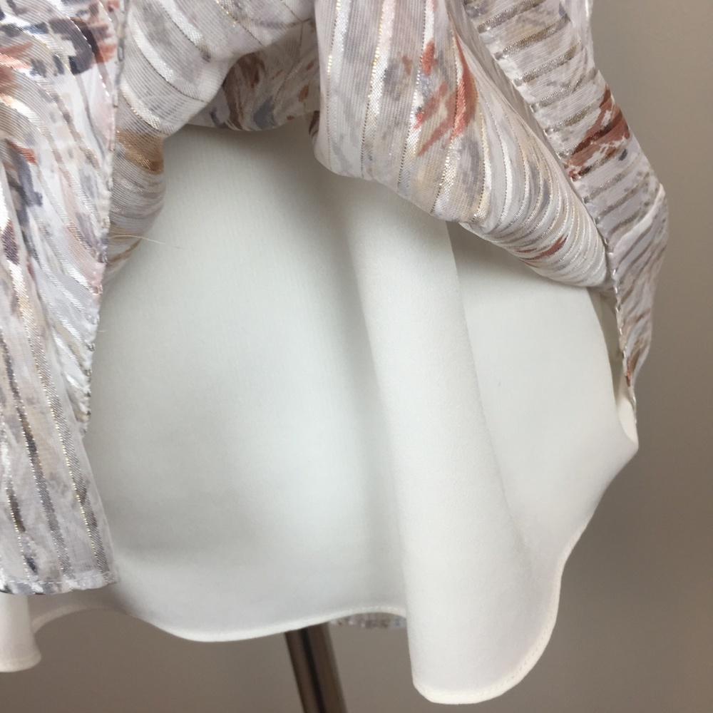 Whbm Printed Shadow Stripe Shell - image 7